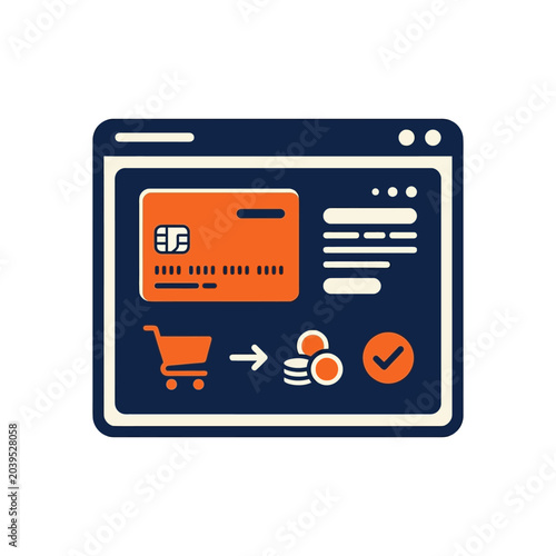 Web browser interface showing credit card payment and checkout.