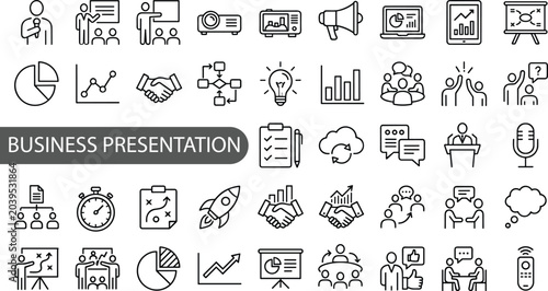 Foto Business Transformation icon set