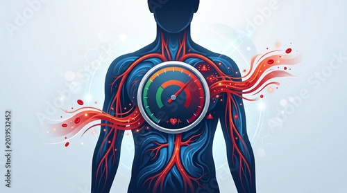 Silent Hypertension And Blood Pressure Risk Concept