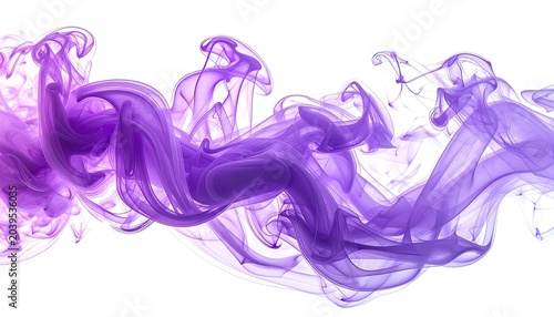 Swirling purple ink in water creating an abstract cloud formation.