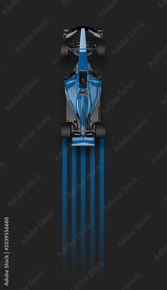 Naklejka premium Race car, Speed racing. PSD File