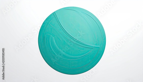 Turquoise Massage Ball for Muscle Recovery and Relaxation.