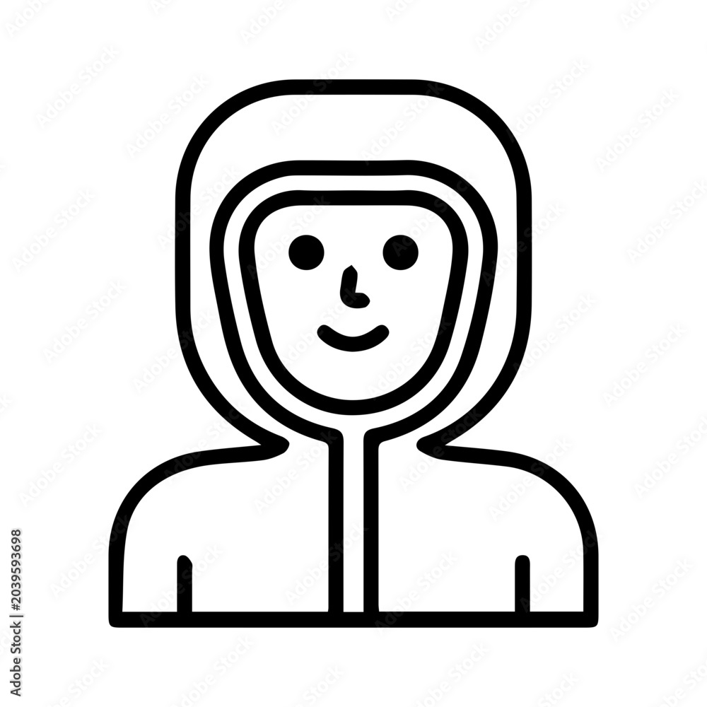 Fototapeta premium Person wearing hoodie
