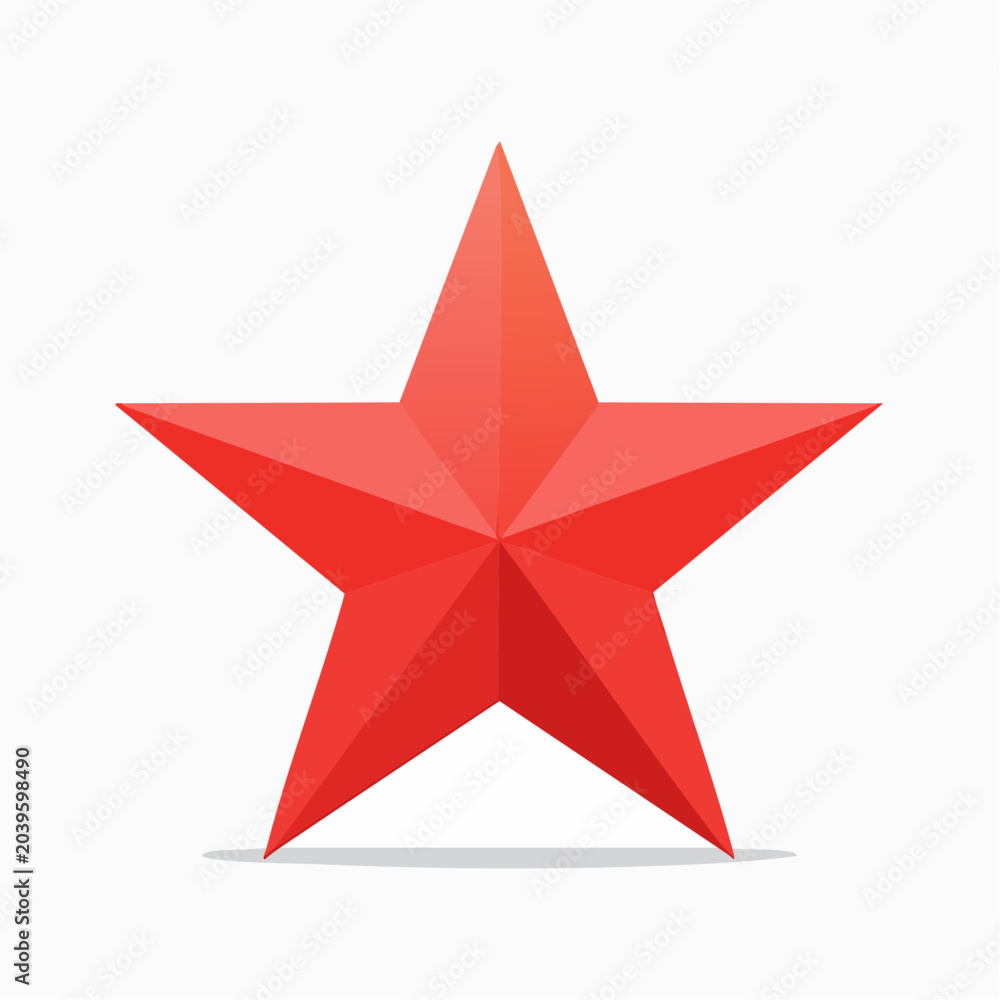 Obraz premium Red Star Icon