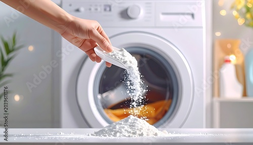 Laundry powder pour