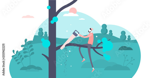 Valokuva Self sabotage and self defeating mind state concept, transparent background