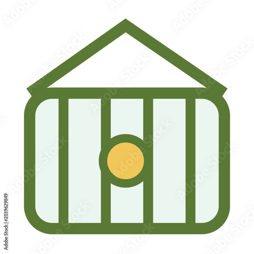 Tableau sur toile Yard Yap PLAY SPACES Minimal Flat Line Vector Icon