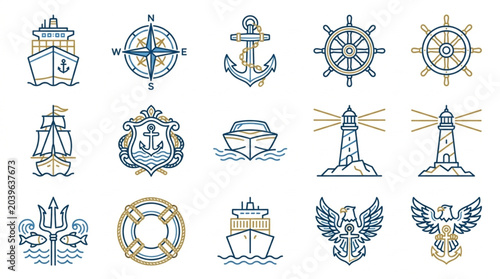 Maritime and Naval Symbols Collection