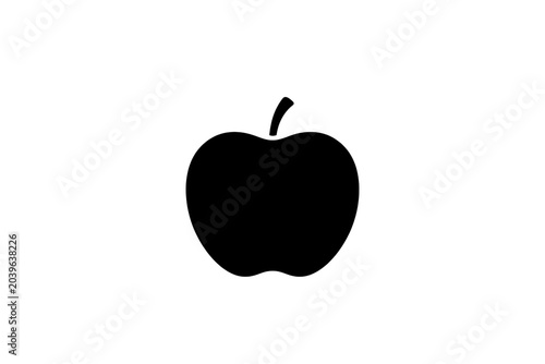 green apple isolated on white background 