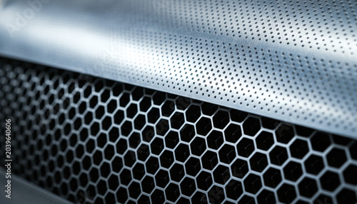 Jet engine nacelle acoustic liner texture with perforated titanium