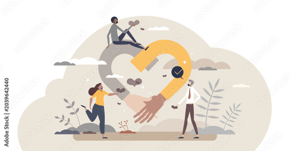 Obraz premium Empathy and emotional feeling support with understanding about other people problem situations tiny person concept, transparent background. Help in relationship crisis.
