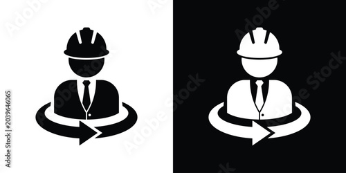 Fotografía Construction management vector icon
