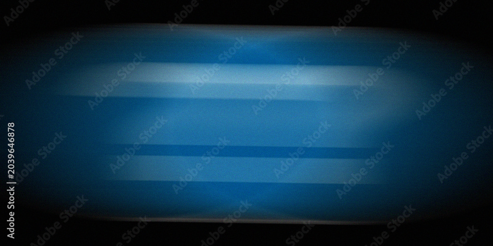 Naklejka premium Glowing blue light beam emanating from center on dark background with motion blur effect representing energy speed and technology.