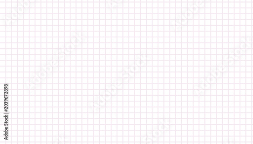 Obraz na plátne Horizontal Grid Square Graph Line, Page mockup empty square graph line of note book blank for notes