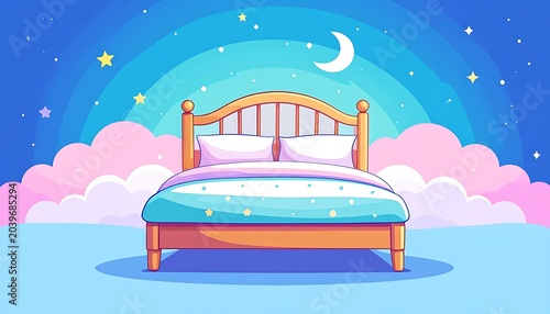 Dreamy night bed
