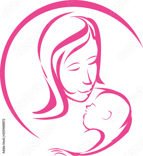Woman Face Logo
Pink Silhouette Woman Face Logo Icon — Elegant Beauty Feminine Brand Design Illustration on Transparent Background