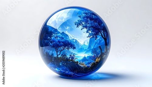 Crystal ball landscape