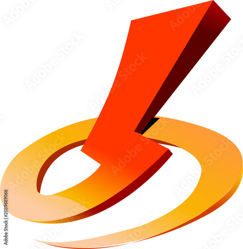 Orange Bold Logo
Glossy Orange Bold Abstract Logo Icon — Modern Dynamic Brand Design Illustration on Transparent Background