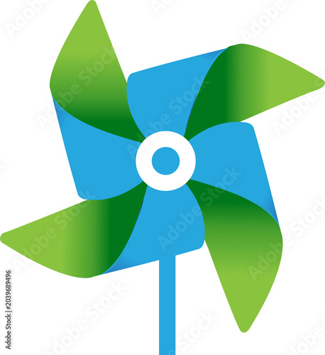 Pinwheel Windmill
Colorful Pinwheel Windmill Logo Icon — Fun Dynamic Kids Brand Design Illustration on Transparent Background
