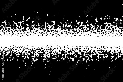 Abstract black dots gradient background with horizontal copy space