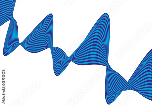 Layered blue wave with soft color transitions, universal background for advertising layouts. Eps 10