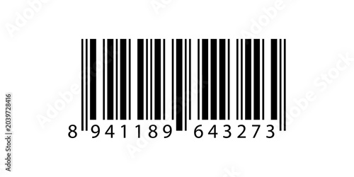 Barcode Isolated on White Background png Illustration