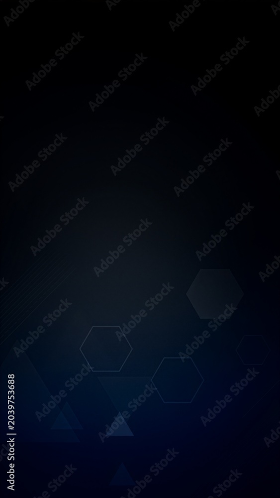 Fototapeta premium Dark Black and Deep Blue Minimalist Abstract Background with Subtle Geometric Shapes for Modern Tech Presentation