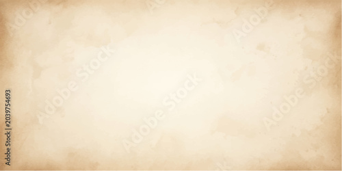 A vintage parchment paper texture with a distressed, aged look, featuring subtle sepia tones and uneven edges, perfect for adding a touch of history and grunge to any design.