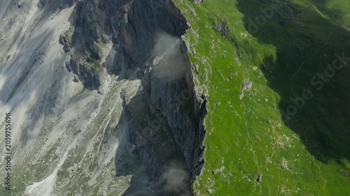 waterfall in the mountains