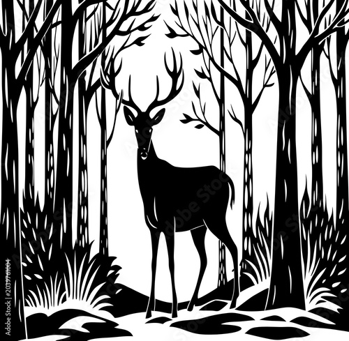 deer in the forest