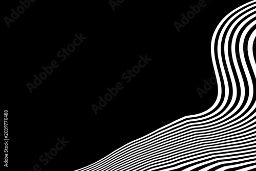 Wavy striped design. Abstract flowing liquid forms with a smooth, creative texture. Eps 10