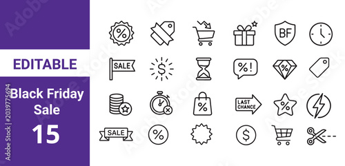 Set of Sale badges. Sale quality tags and labels. Template banner shopping badges. Special offer, sale, discount, shop, black friday. Vector illustration.