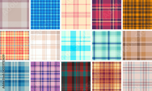 Tableau sur toile Stylish plaid texture developed for modern apparel collections
