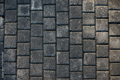 Paving Stones Textured Dark Gray Pattern Surface for Outdoor Design Projects