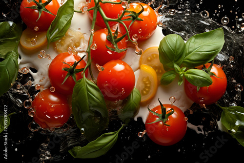 Caprese salad ingredients in various styles