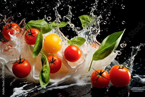 Caprese salad ingredients in various styles