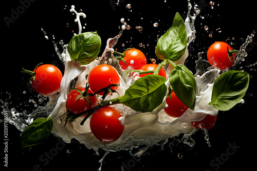 Caprese salad ingredients in various styles