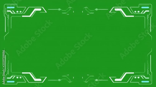 futuristic green screen background animation for video editing and motion graphics