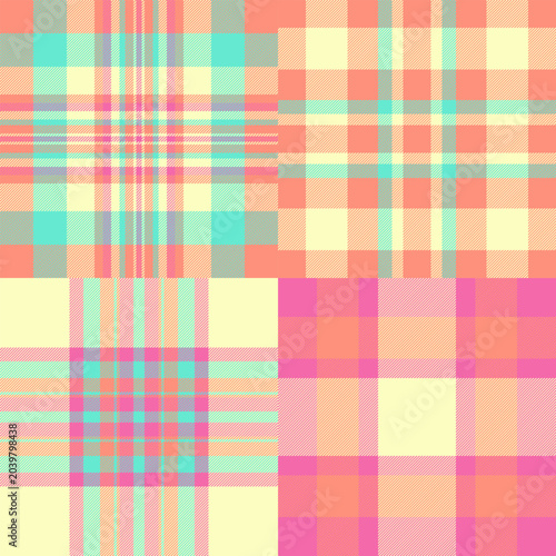 Plaid bundle perfect for landing page backgrounds. Vector tartan patterns add polish and cohesion to web design.