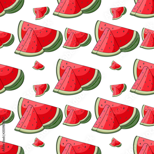 watermelon seamless pattern