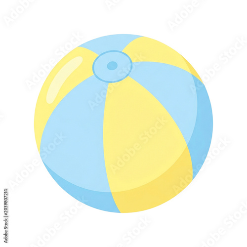 Italian Summer Beach Ball Clipart PNG Isolated on Transparent Background