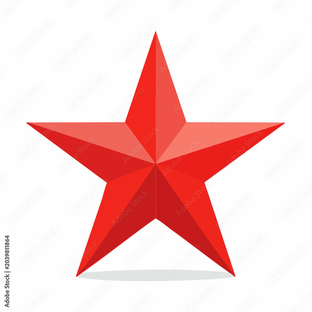 Obraz premium Red Star Icon