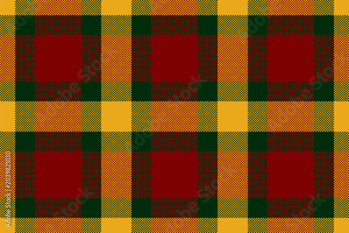 Square texture background vector, part seamless pattern check. Line textile fabric plaid tartan in maroon and dark colors.