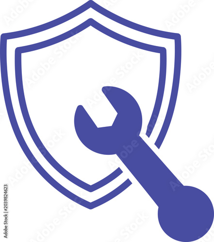 vector illustration of a wrench icon