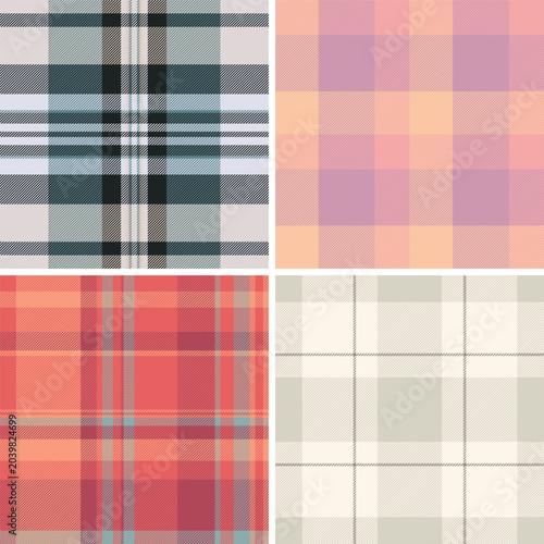 Photography Plaid collection for picnic mats, reusable wraps, and casual blankets