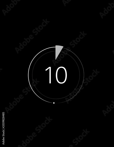 Minimalist Timer Display on Dark Background.