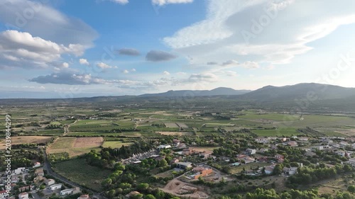 survol des étangs de La Palme dans l''Aude