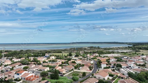 survol des étangs de La Palme dans l''Aude