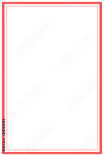 Abstract border. Double frame on white background