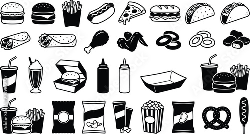 Photos Beverage and drink icons set featuring coffee tea cocktails and cold drinks